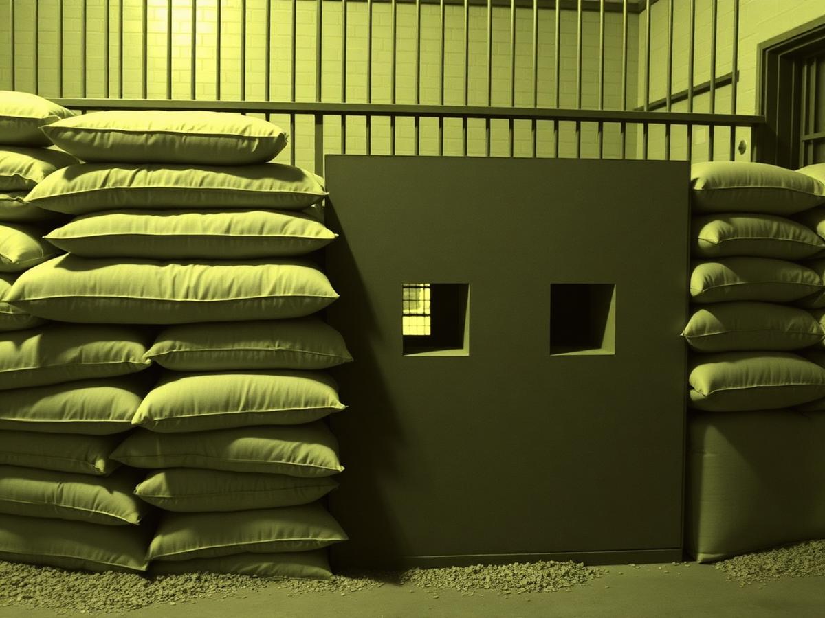 Sandbags and gun ports